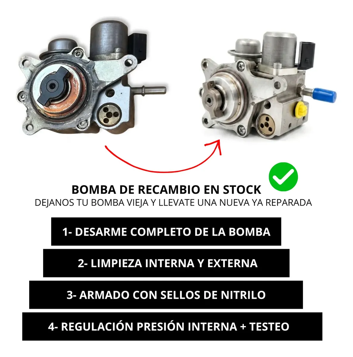 Reparación Bomba De Nafta 1.6 Thp Peugeot (Reacondicionado) - Image 4