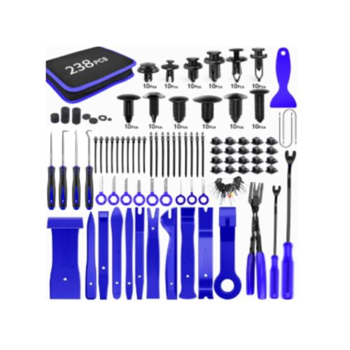 Kit 238pcs Extractor Clips Grampas Plasticas Paneles Tablero