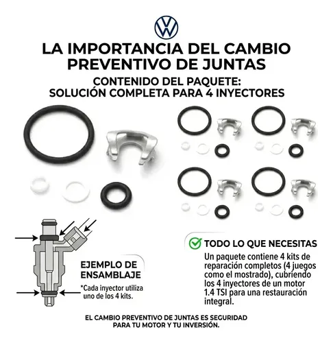 Kit Reparación Inyector Wv Audi 1.4t Ea111 - Image 4