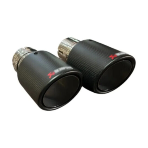 Cola Universal De Escape Fibra De Carbono Negro